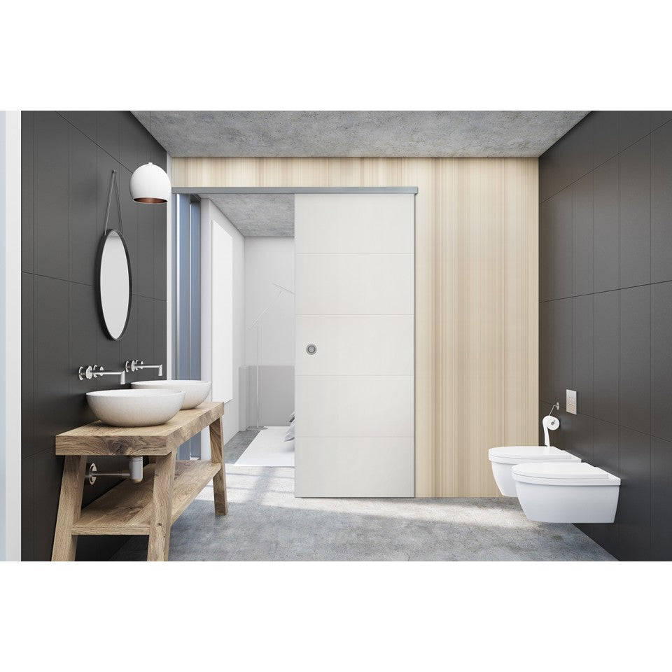 Badezimmer mit Falttür